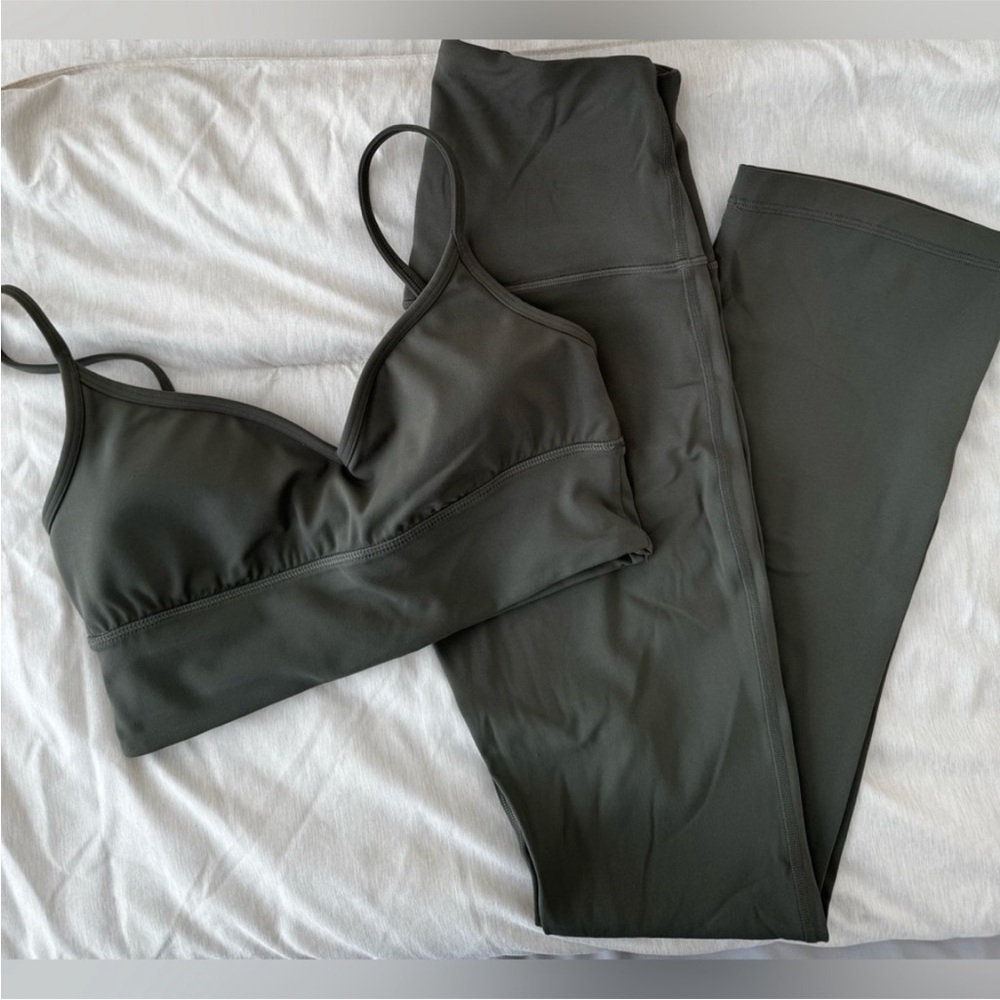 Lululemon Sweetheart Sports Bra and Align Mini Flare Legging Matching Set
